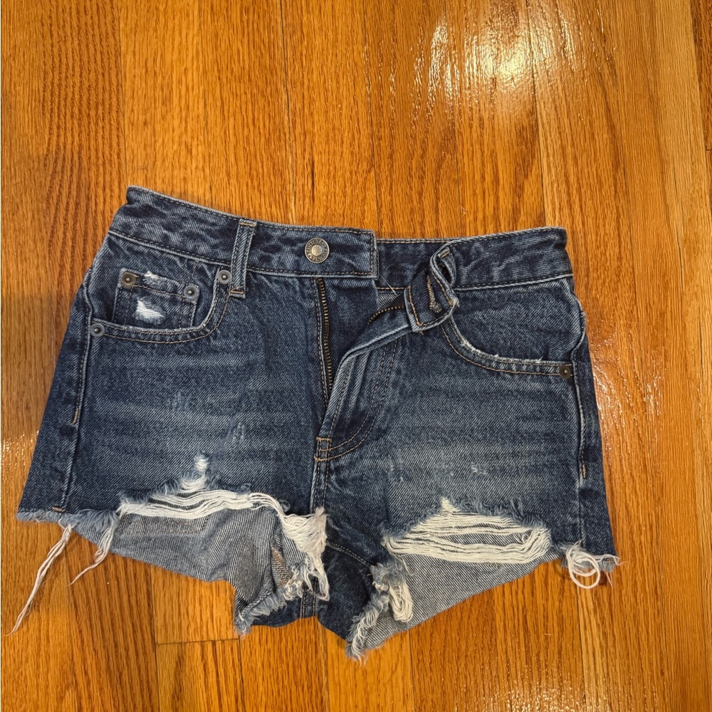 Denim Distressed Shorts